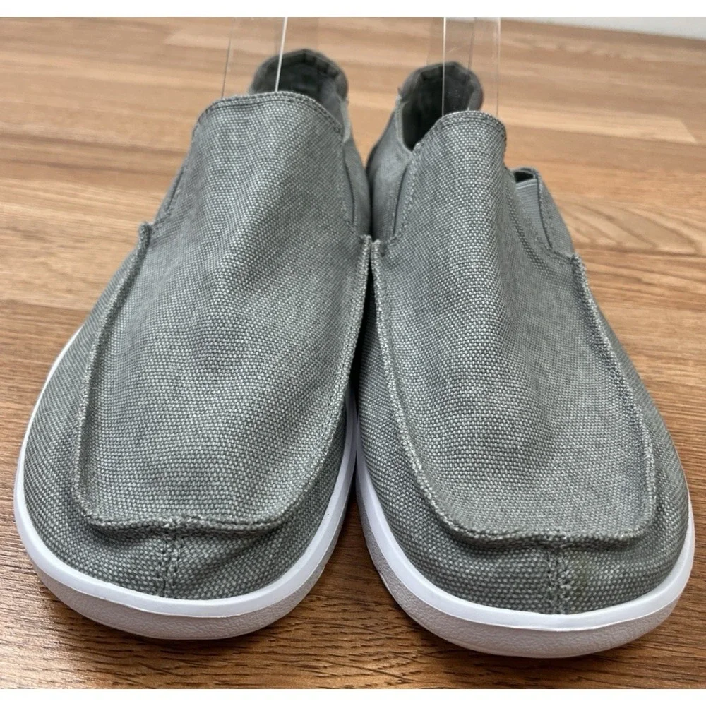 Sanuk Men's Hi Five Comfort Loafers Grey Slip-on Sneakers Size 10